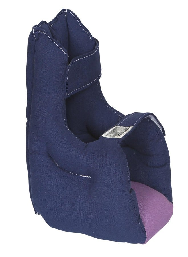 Ehucon Small Size Heel Protector Cushion Foot Pillow Remove Pressure and Bedsores,Heel Protectors for Pressure Sores for Heal Protection, 1 Count L9.5*H9.5*W5.5 Inches (Navy Blue) - Image 1